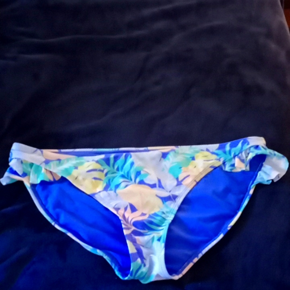 Tropical print swim bottoms